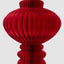 Paper Crest Finial Decoration Red