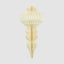 Paper Crest Finial Decoration White