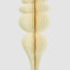 Paper Crest Finial Decoration White
