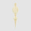 Paper Jousting Finial Decoration White