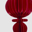 Paper Bulb Finial Decoration Red