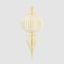 Paper Bulb Finial Decoration White