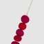 Felt Pompom Garland Red & Fuchsia
