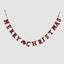 Merry Christmas Garland Red