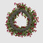 Holly Verdant Leaf Wreath 75cm