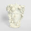 Sicilian King Moro Head Ceramic Vase White Large