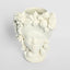 Sicilian Queen Moro Head Ceramic Vase White Large