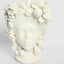 Sicilian Queen Moro Head Ceramic Vase White Large