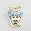 Sicilian Cobalt King Moro Head Ceramic Vase