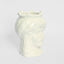 Sicilian King Moro Head Ceramic Vase White Small