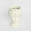 Sicilian Queen Moro Head Ceramic Vase White Small