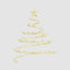 Golden Hanging Christmas Tree Decoration Display