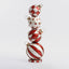Red Capiz Bauble Stack Table Decor