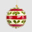 Red With Green Leaf Capiz Bauble