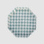 Blue Check Capiz Cake Stand Sml