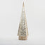 Capiz Tall Check Cone Tree Gold