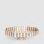 Brown Check Capiz Cake Stand Lge