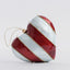 Stripe Capiz Heart Decoration Red & Blue Med
