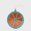 Handpainted Capiz Fruit Slice Orange