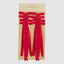 Velvet Tie On Bow Red - Set of 8 pcs