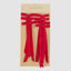 Velvet Tie On Bow Red - Set of 8 pcs