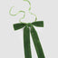 Velvet Tie On Bow Green - Set of 8 pcs
