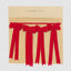 Scarlet Velvet Bow Garland Red