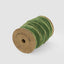 Velvet Ribbon Roll w. Gold Trim Olive Green 20mm x 10m