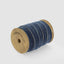 Velvet Ribbon Roll w. Gold Trim Navy Blue 20mm x 10m