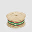 Designer Grosgrain Stripe Green, Gold & Red 25 mm x 10m