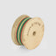 Designer Grosgrain Stripe Green, Gold & Red 25 mm x 10m