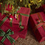 Designer Grosgrain Stripe Red, Green & Gold 25 mm x 10m