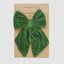 Velvet Clip On Bow Large Green