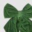 Velvet Clip On Bow Large Green