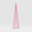 Swirling Tinsel Cone Tree Pink