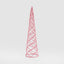 Swirling Tinsel Cone Tree Pink