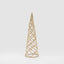 Swirling Tinsel Cone Tree Gold