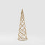 Swirling Tinsel Cone Tree Gold