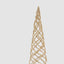 Swirling Tinsel Cone Tree Gold