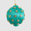 Diamante Cluster Silk Bauble Turquoise
