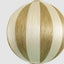 Silk Stripe Bauble Medium Champagne & Ivory