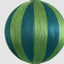 Silk Stripe Bauble Medium Emerald & Green