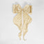 Large Silk Bow Cream