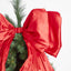 Large Silk Bow Scarlet Red