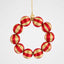Bauble Wreath Small Red & Gold