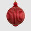 Silk Bauble with Golden Thread Red