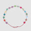 Rainbow Silk Bauble Garland Multicolour