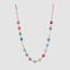 Rainbow Silk Bauble Garland Multicolour