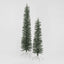 Silver Green Light Up Slim Pencil Tree 210cm with 200 LED with Foot Pedal
