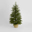 Soft-Touch Potted Light Up Tree with Basket 120cm